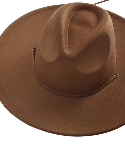 ツバ広 中折紐付 ハット 819-6554