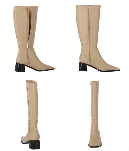 スクエアートゥ ロングブーツ 369-8485