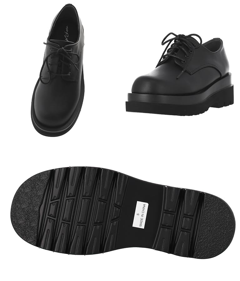 フェイクレザー レースアップ シューズ 799-8413