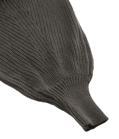 レースアップドルマンスリーブニットトップス 153-5113