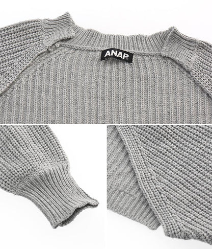 ニットクロップドボレロ 794-8410