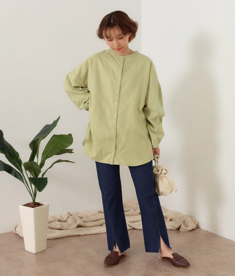 スリット デニムパンツ 22045