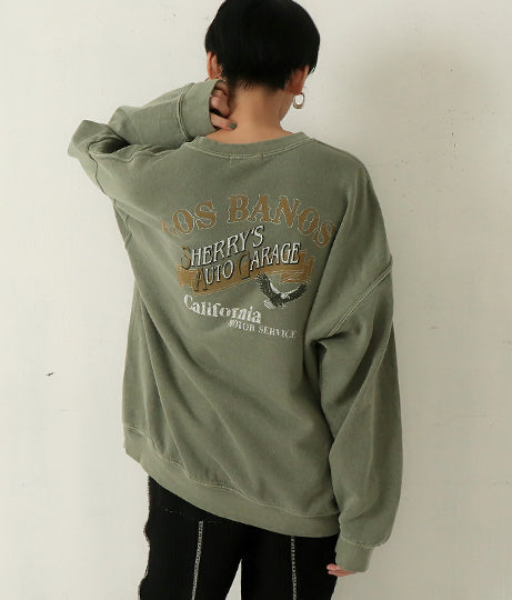 バック プリント スウェット 21997