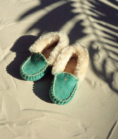 【KIDS】パームツリー 刺繍 モカシン シューズ 859-5195