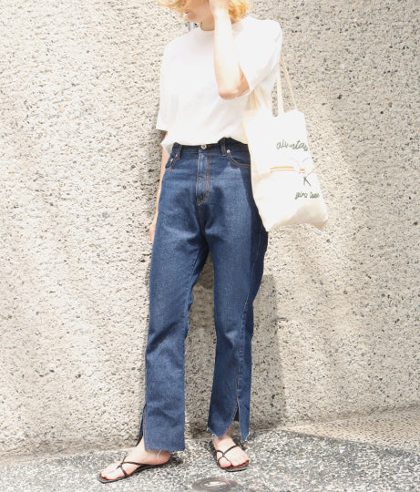スリット デニムパンツ 22045