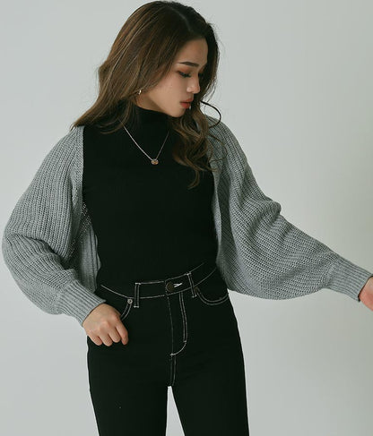 ニットクロップドボレロ 794-8410