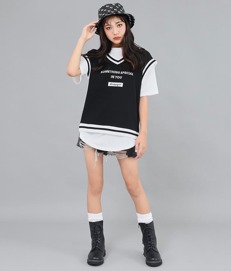 フェイクレザーモノグラムバケットハット 919-6958