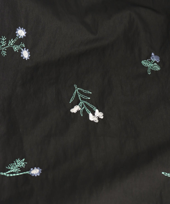 タフタ フラワー 刺繍 タック パンツ 362-9663