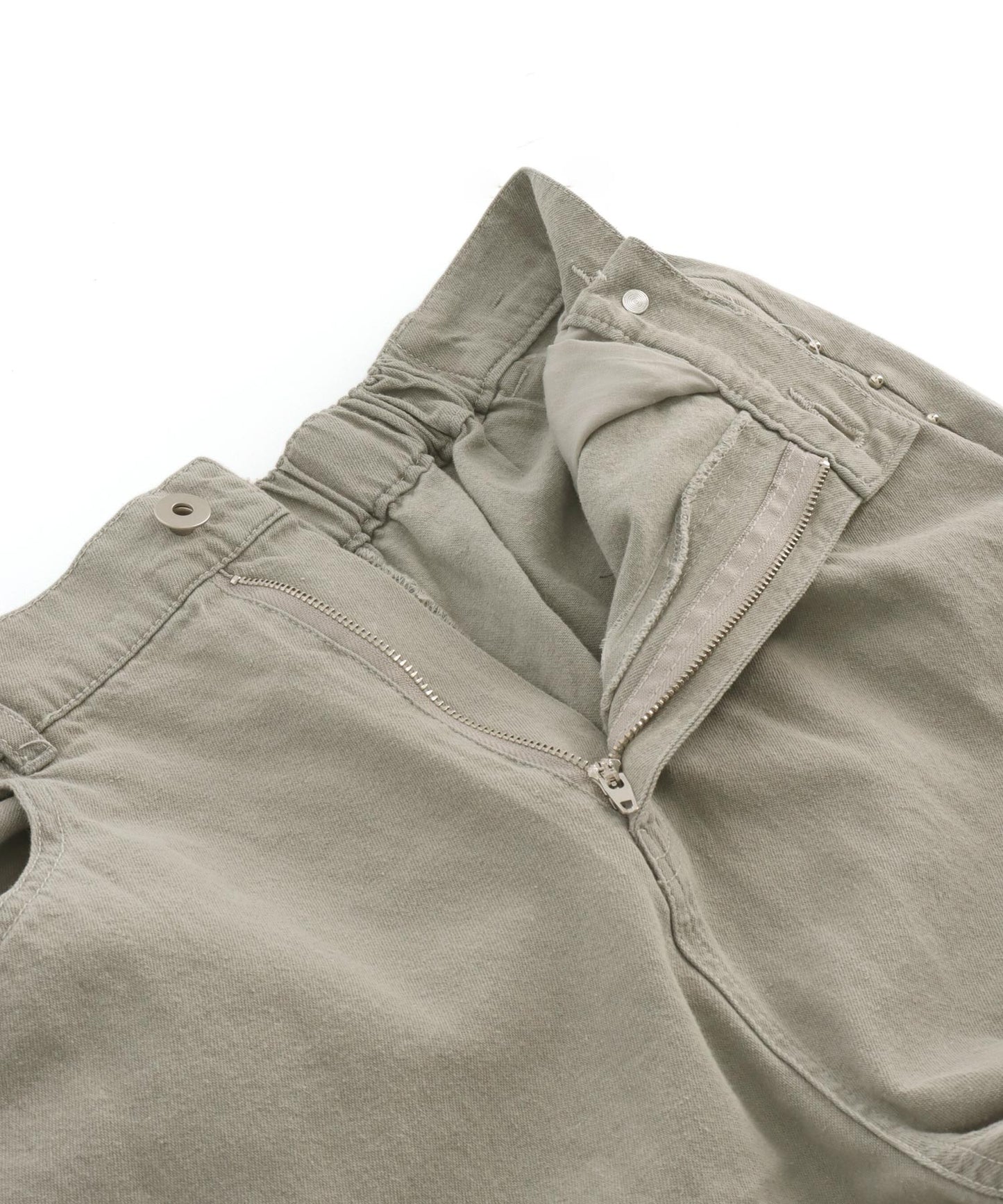 ウエストタック サイド スタッズ ワイド デニム パンツ 362-9670