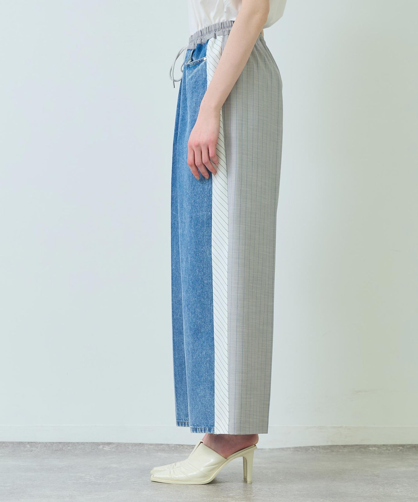 Eimee Law バック ストライプ サイド ライン デニム パンツ 362-9686