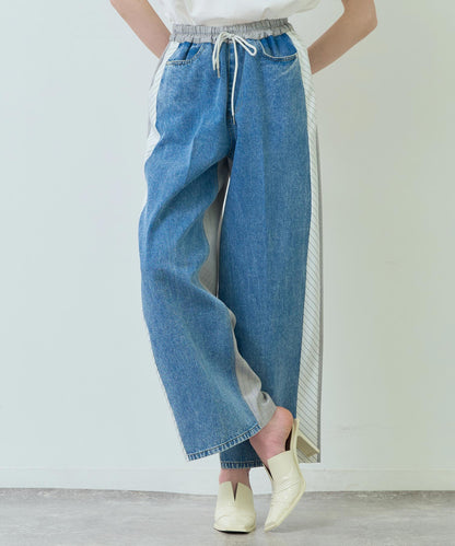 Eimee Law バック ストライプ サイド ライン デニム パンツ 362-9686