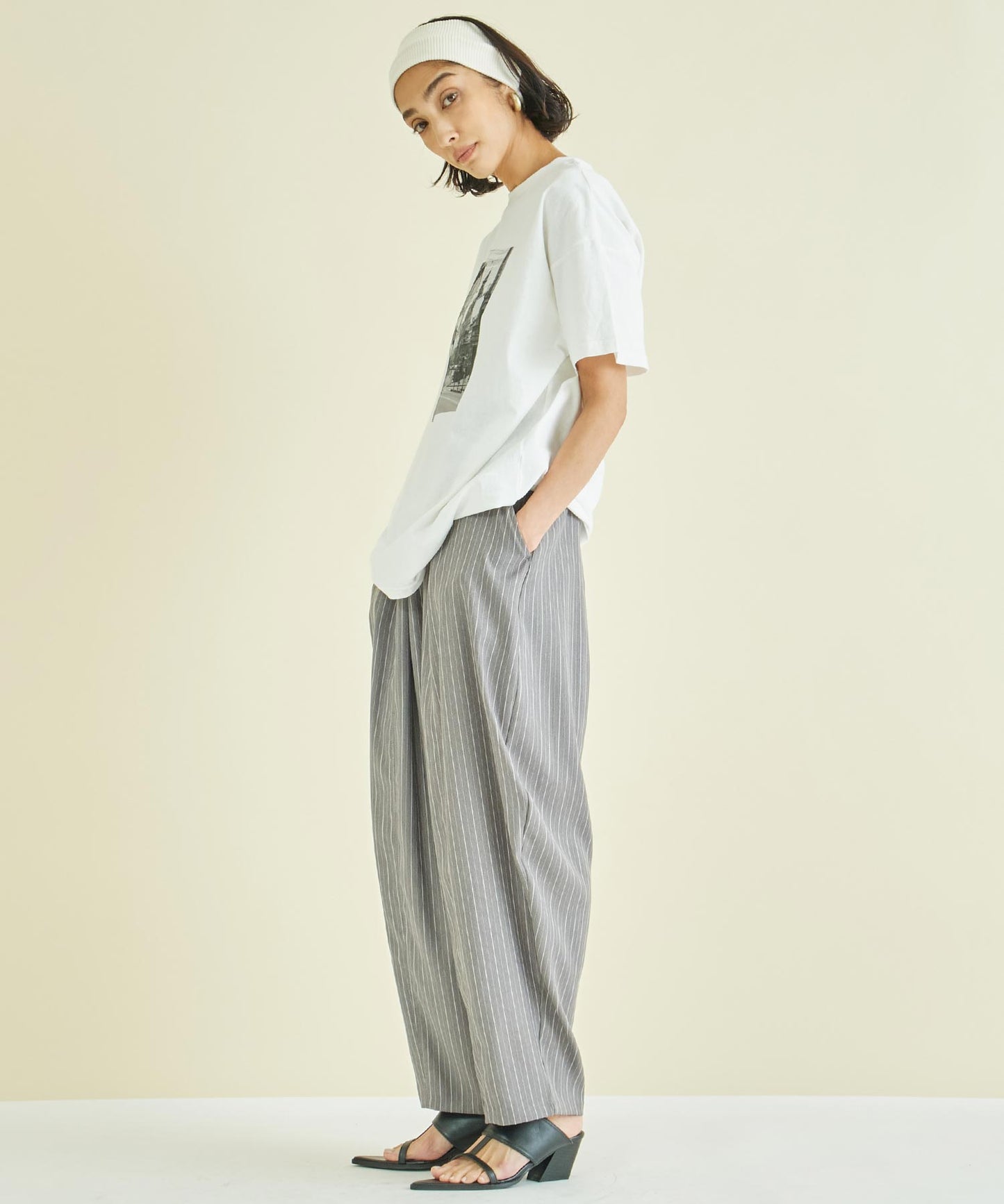 フォト プリント オーバーサイズ Tシャツ 363-9620