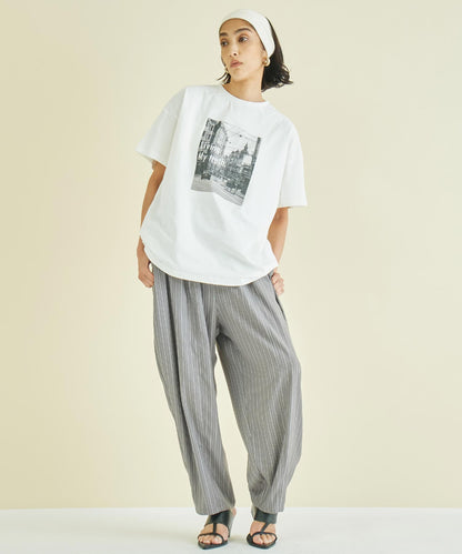 フォト プリント オーバーサイズ Tシャツ 363-9620