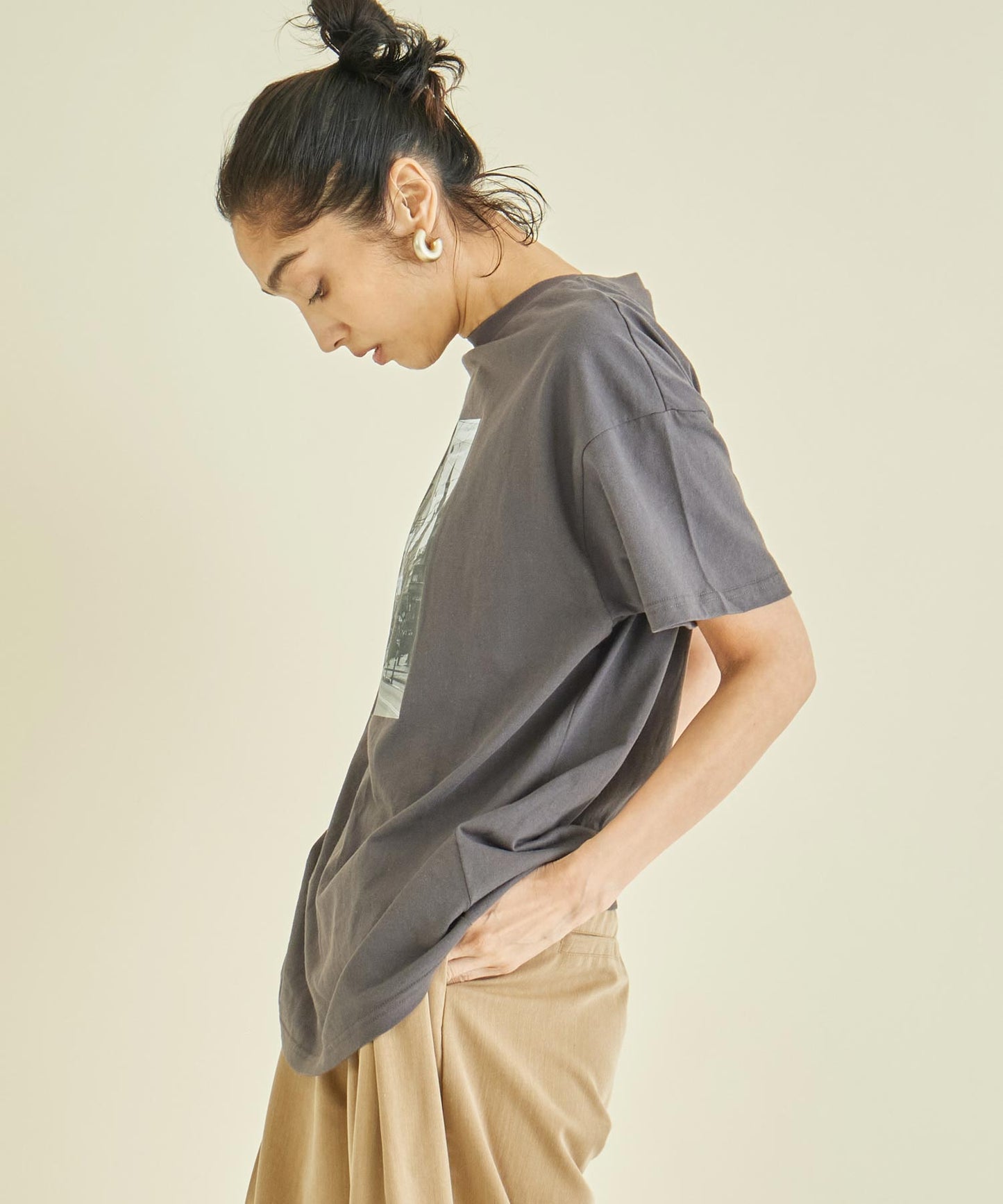 フォト プリント オーバーサイズ Tシャツ 363-9620
