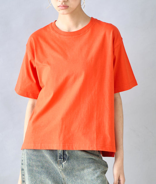USAコットン シンプル クルーネック Tシャツ 363-9671