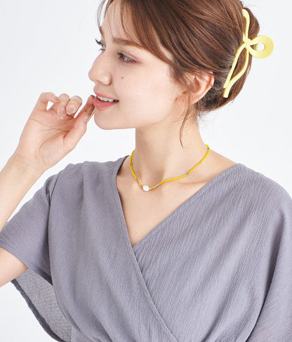 カラービーズ ネックレス 529-6391