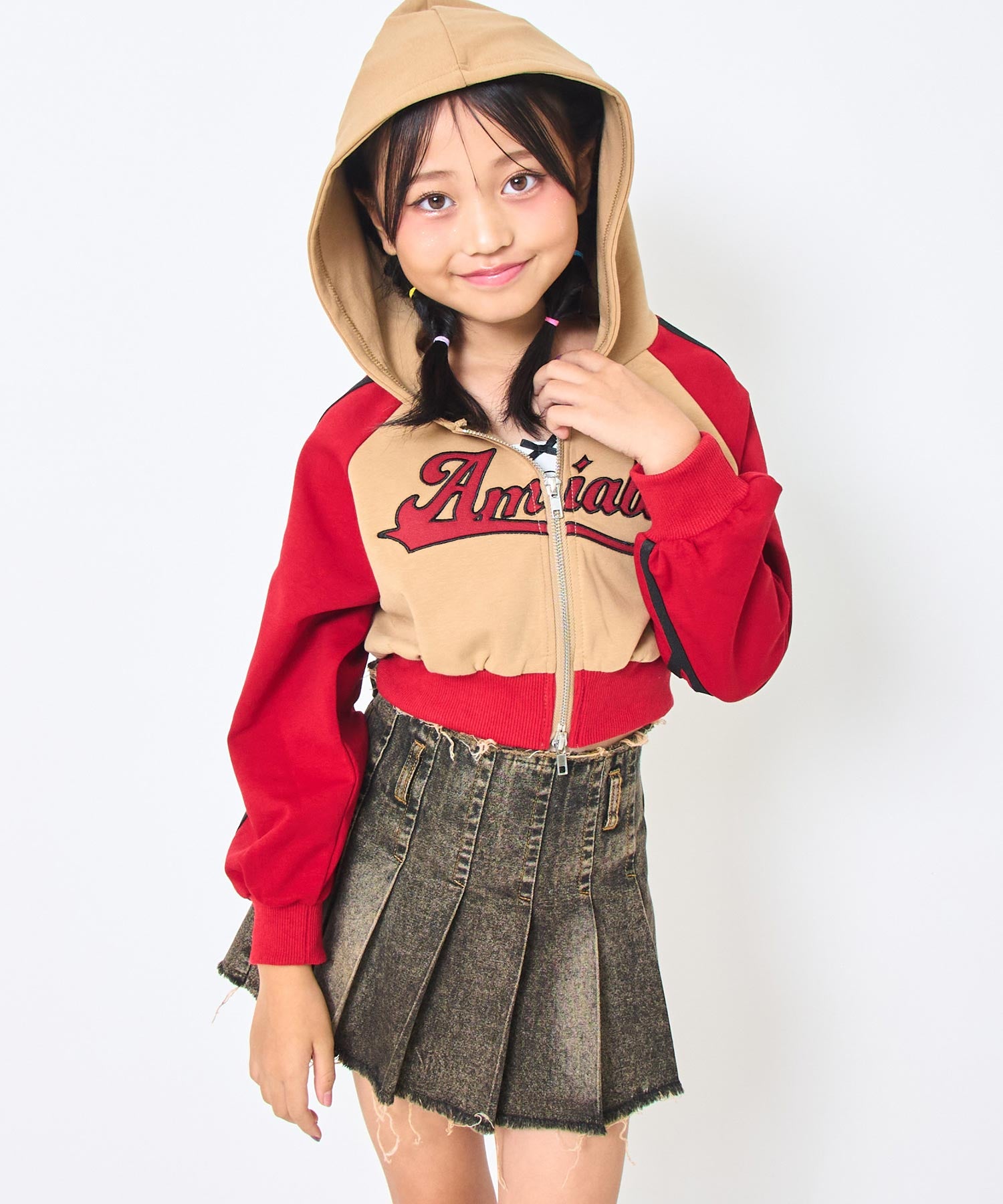 (新色)ブラウン(120サイズ着用/身長：約128cm)