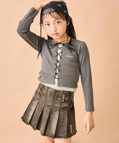 (新色)ブラウン(120サイズ着用/身長：約128cm)