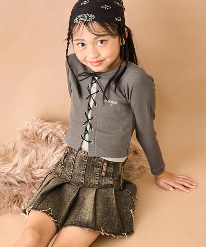 (新色)ブラウン(120サイズ着用/身長：約128cm)