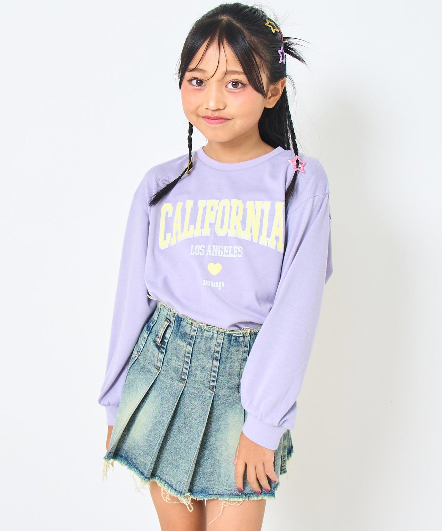 ブルー(120サイズ着用/身長：約128cm)