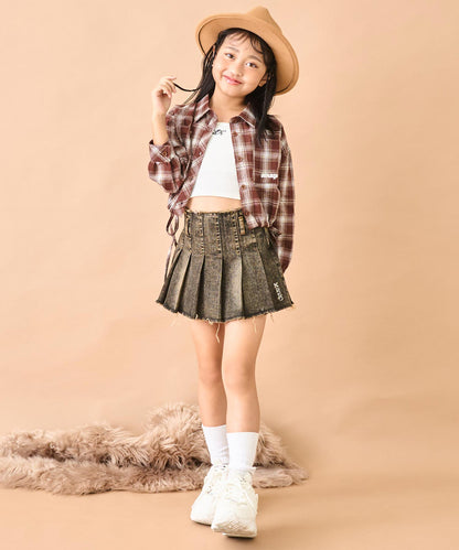 (新色)ブラウン(120サイズ着用/身長：約128cm)