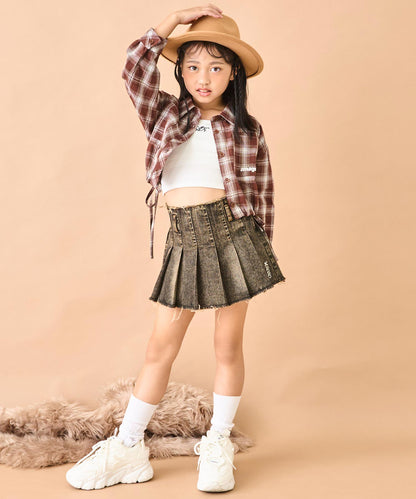 (新色)ブラウン(120サイズ着用/身長：約128cm)