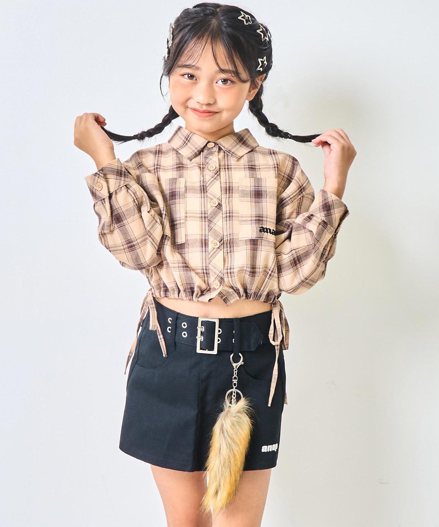 (新色)ブラック(120サイズ着用/身長：約128cm)