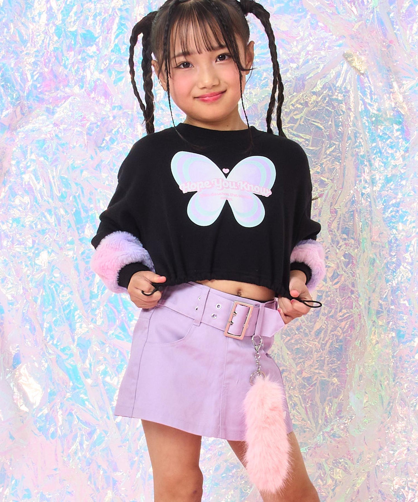 (新色)ラベンダー(110サイズ着用/身長：約115cm)