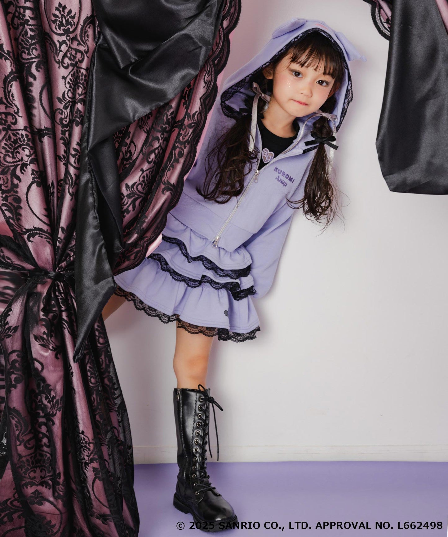 ラベンダー(110サイズ着用/身長：約106cm)