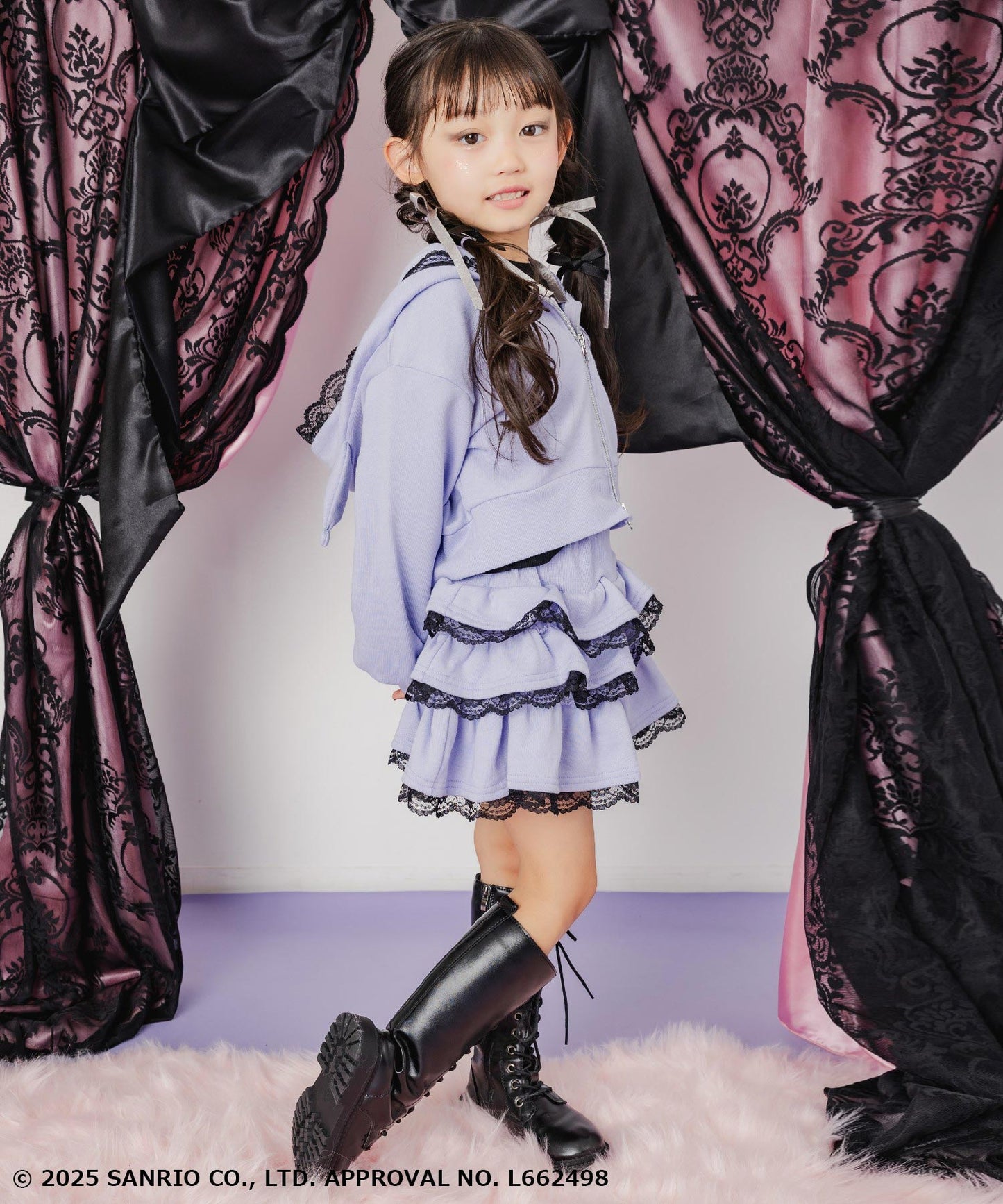 ラベンダー(110サイズ着用/身長：約106cm)