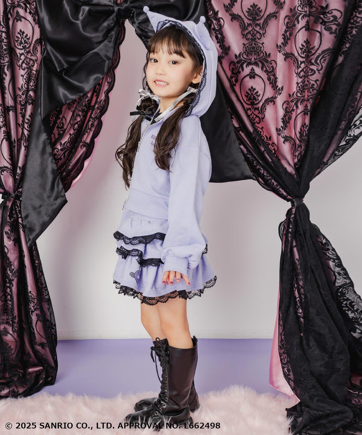 ラベンダー(110サイズ着用/身長：約106cm)