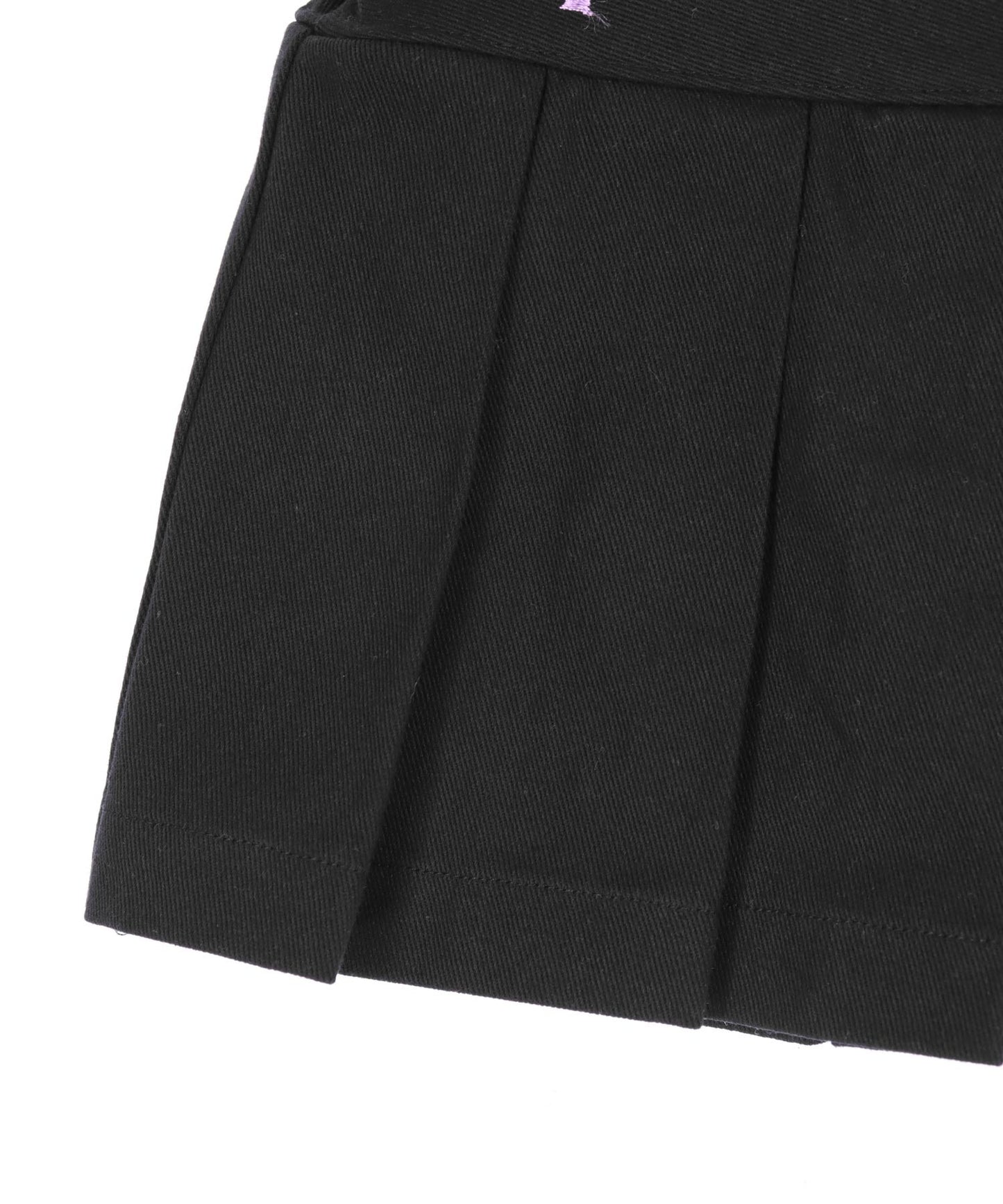 チャーム付 ハートボタン ハーフ プリーツ スカート 421-3507