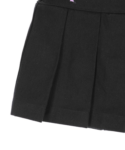 チャーム付 ハートボタン ハーフ プリーツ スカート 421-3507