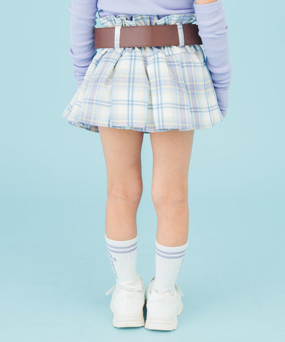 ベルト付 プリーツ スカート 421-3518