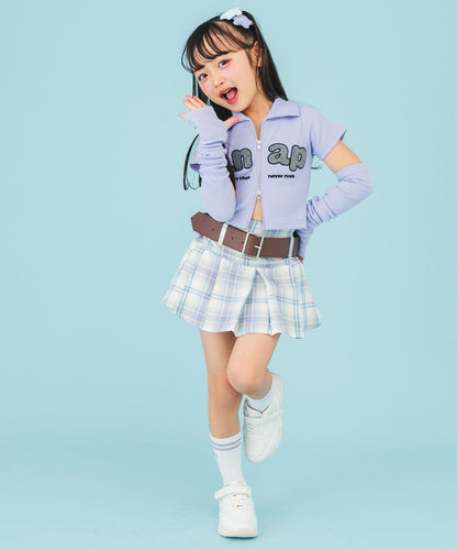 ベルト付 プリーツ スカート 421-3518