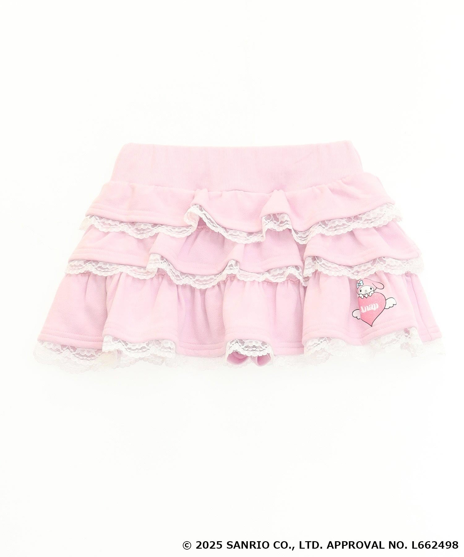 サンリオ 大人マイメロ スカート ANAPKIDS ×【 マイメロディ♥クロミ 】フリル ティアード スウェット