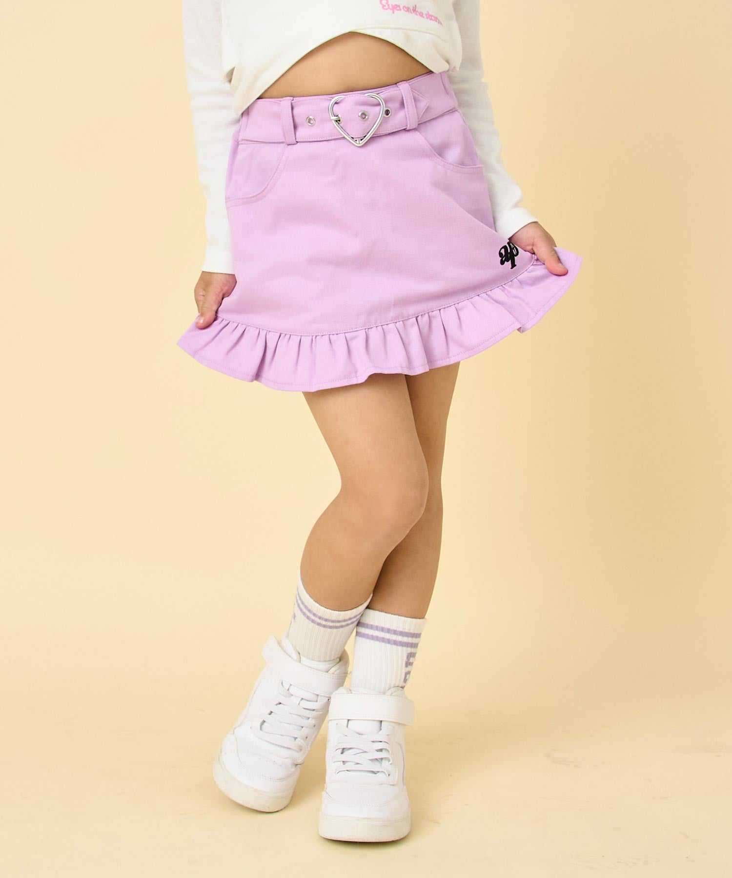 ラベンダー(110サイズ着用/身長：約115cm)