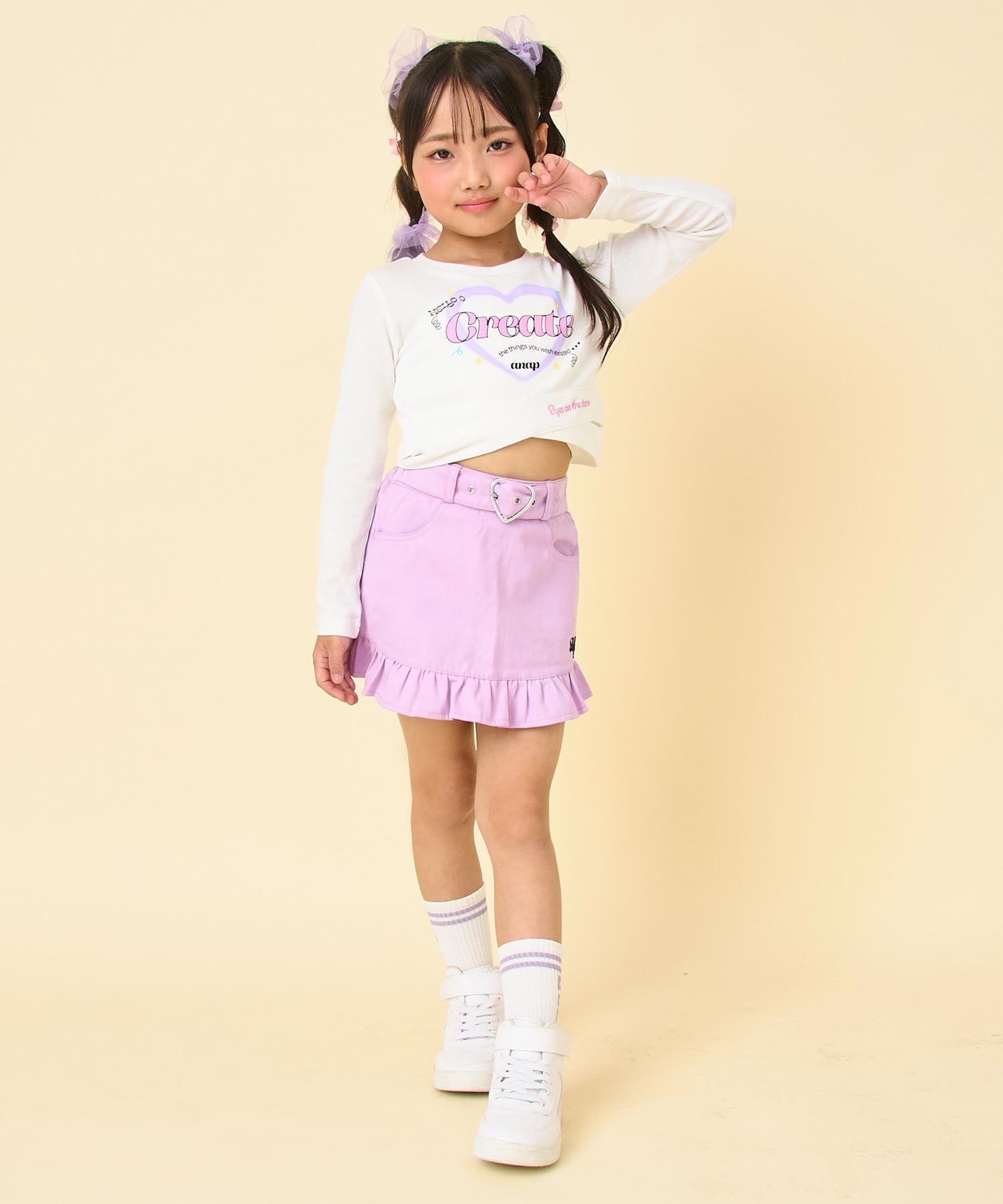 ハート ベルト付 フリル スカート 421-3540 – ANAP オンラインショップ