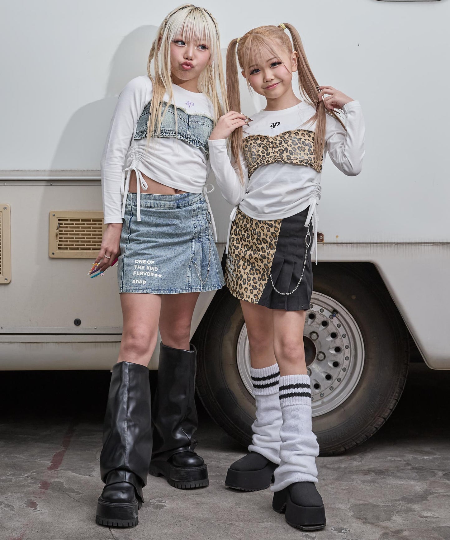 チェーン付 ハーフプリーツ スカート（別売りセットアップ） 421-3563