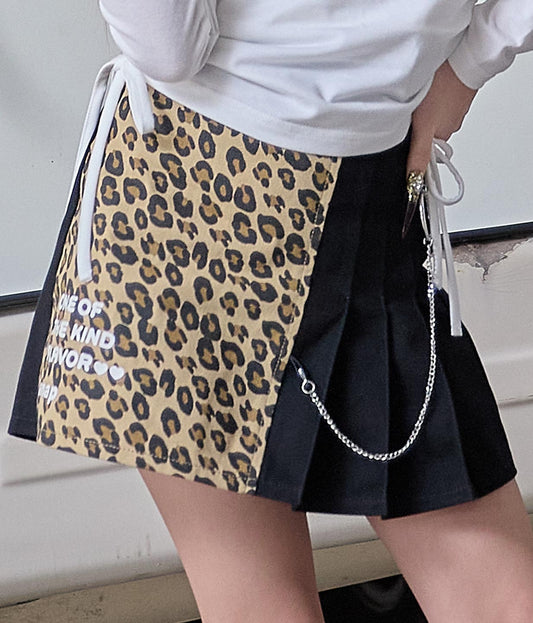 チェーン付 ハーフプリーツ スカート（別売りセットアップ） 421-3563