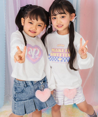 ブルー(110サイズ着用/身長：約103cm)
ラベンダー(110サイズ着用/身長：約106cm)