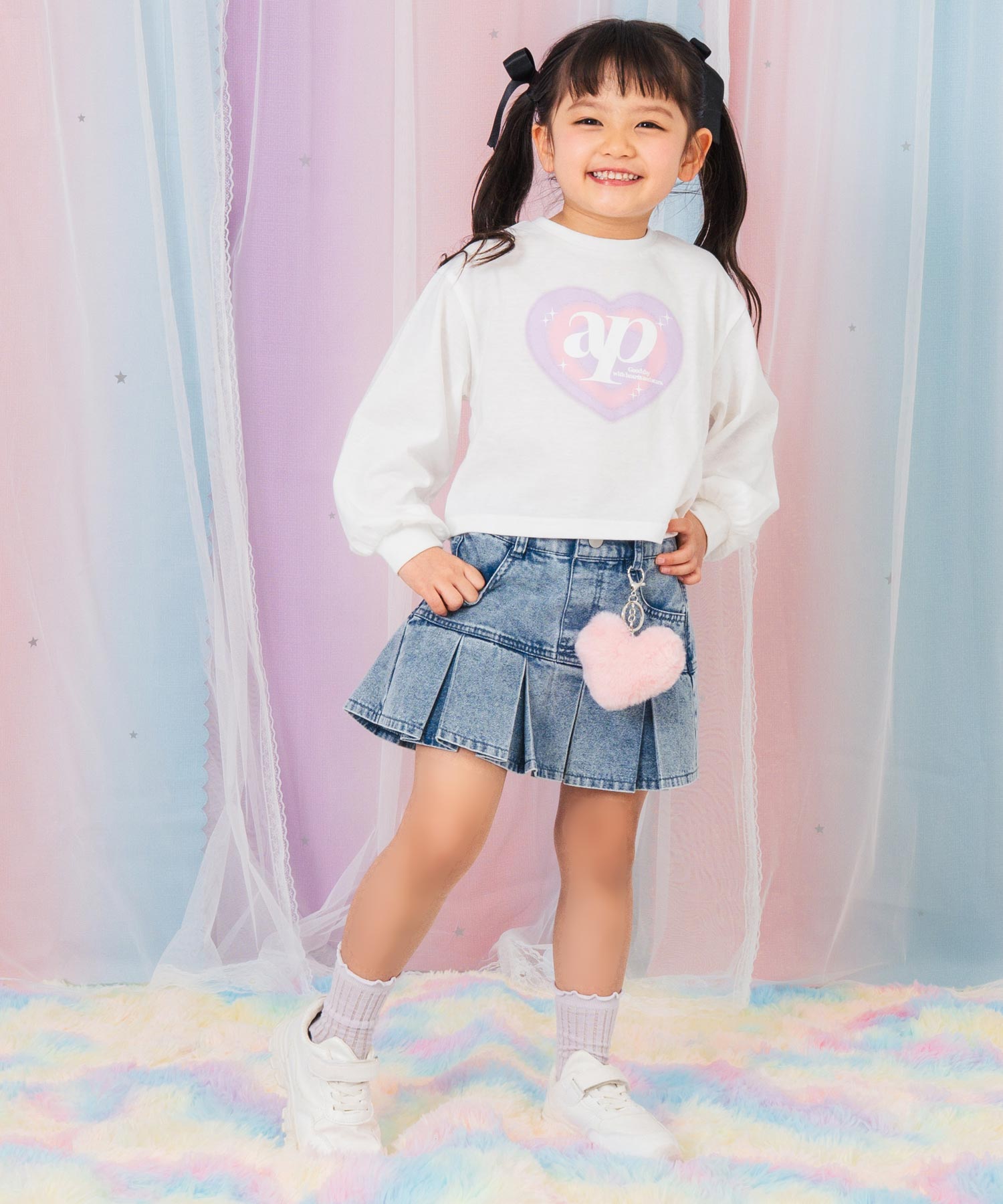 ブルー(110サイズ着用/身長：約103cm)