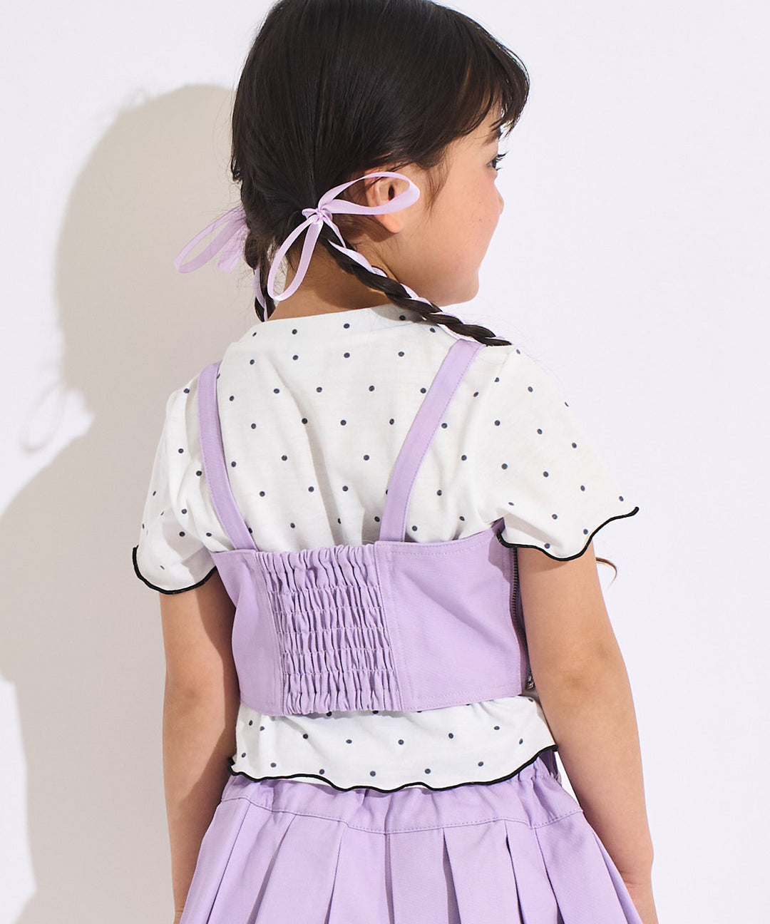 ラベンダー(110サイズ着用/身長：約107cm)