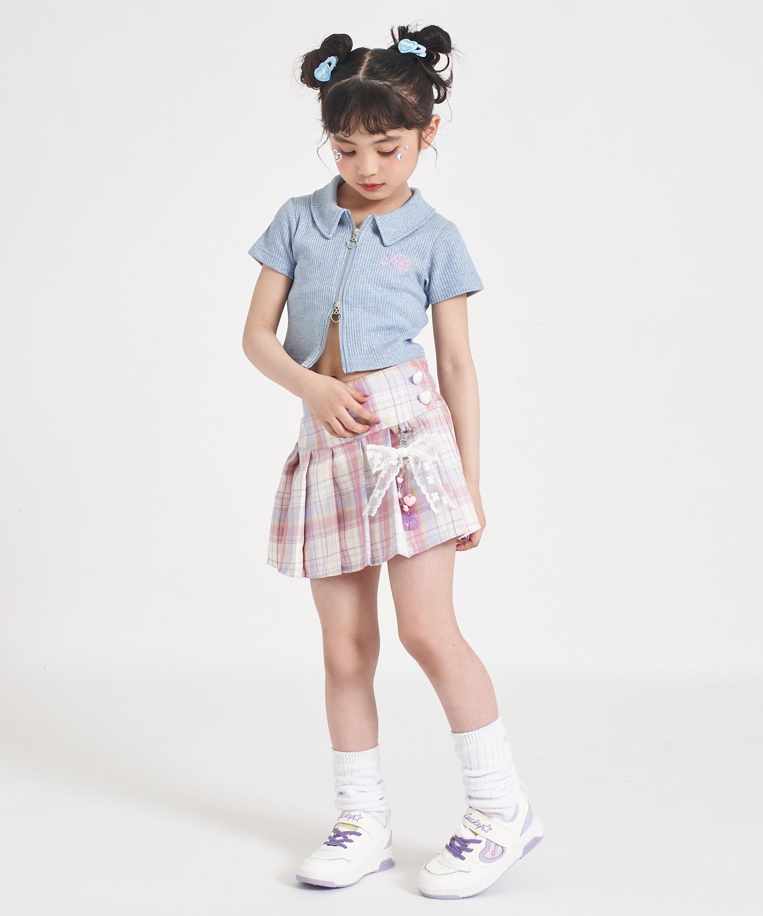 ピンク(120サイズ着用/身長：約123cm)