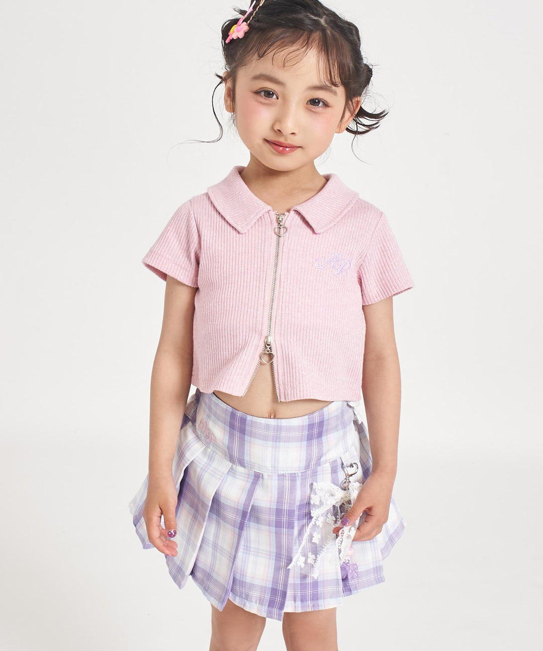 ラベンダー(110サイズ着用/身長：約109cm)