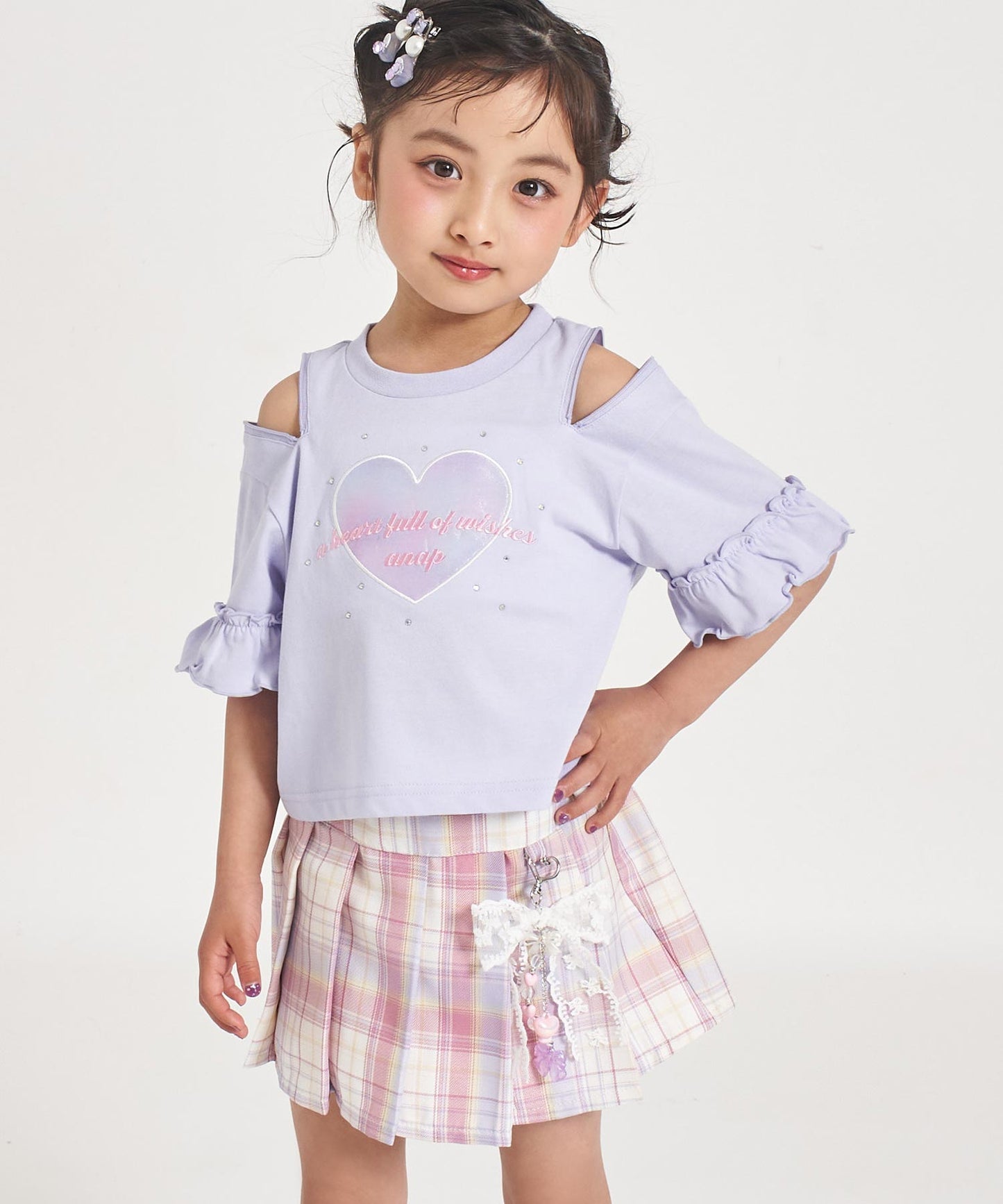 ピンク(110サイズ着用/身長：約109cm)