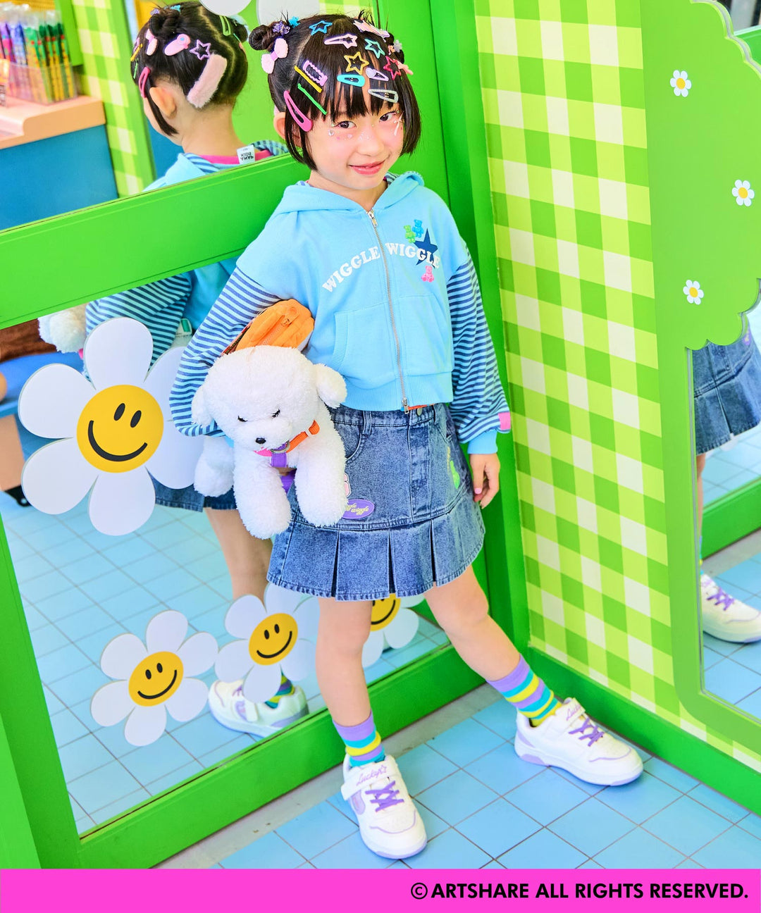 ブルー(120サイズ着用/身長：約120cm)