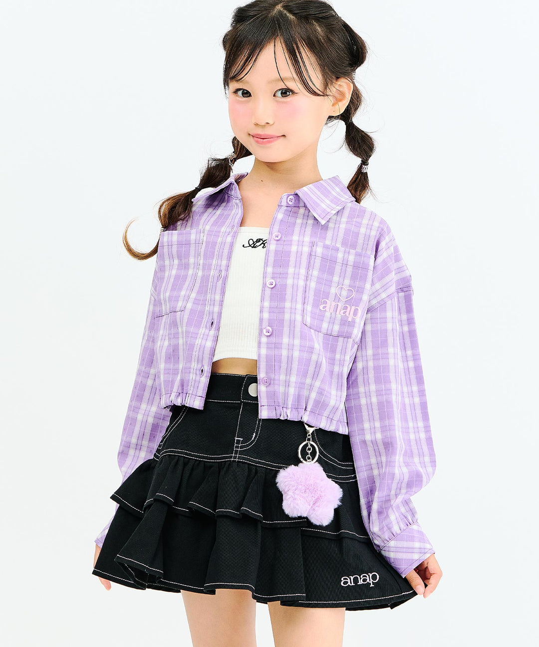 ブラック(130サイズ着用/身長：約128cm)