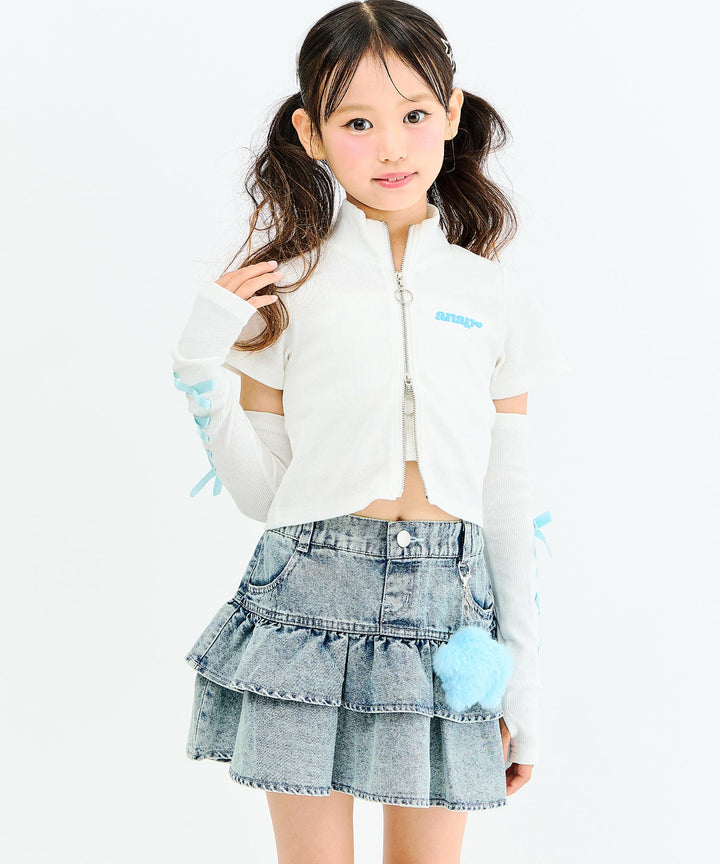 ブルー(130サイズ着用/身長：約128cm)