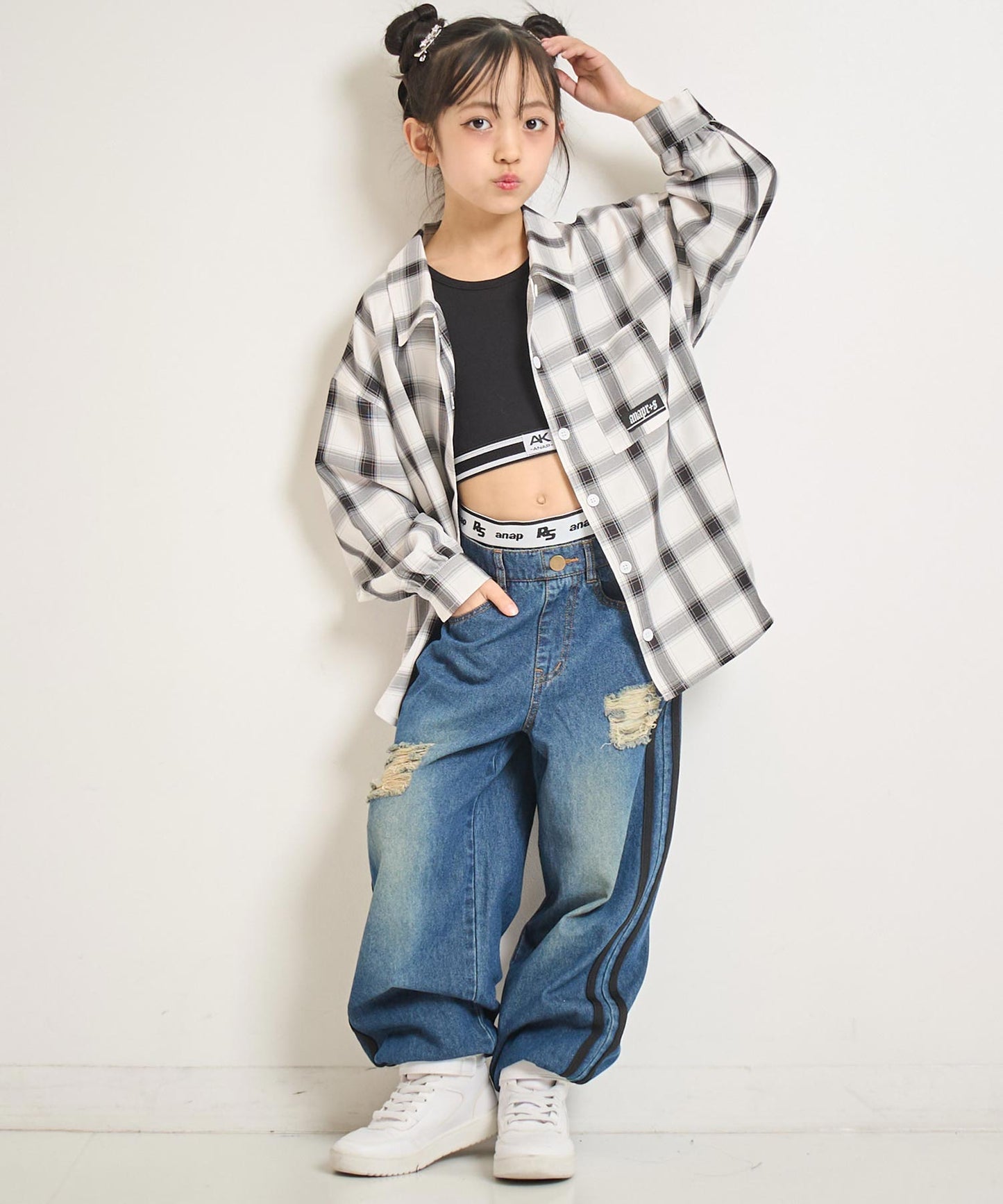 デニム ジョガー パンツ (ジュニアお揃い) 422-3391